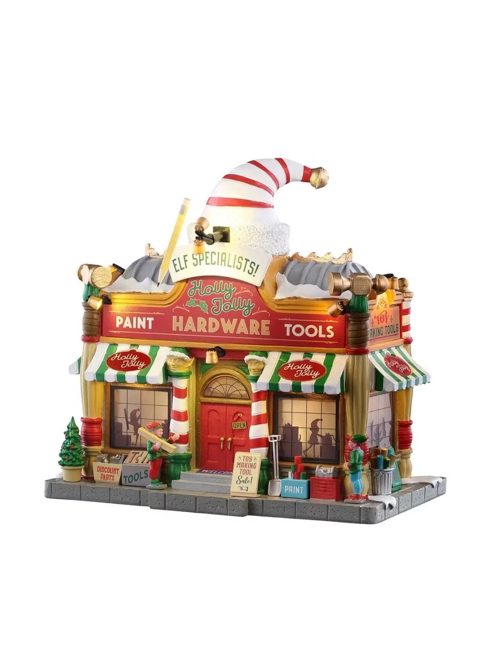 Lemax Santas Wonderland Village Holly Jolly Hardware 55321 New